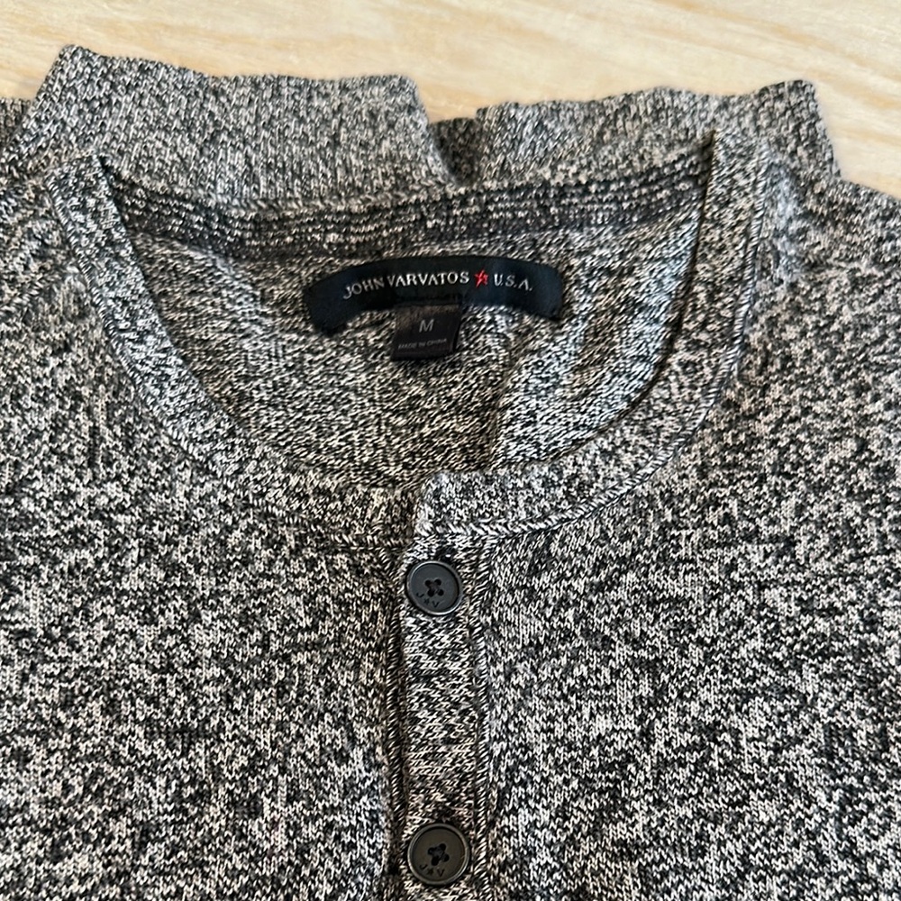 John Varvatos Men's Black Sweater
